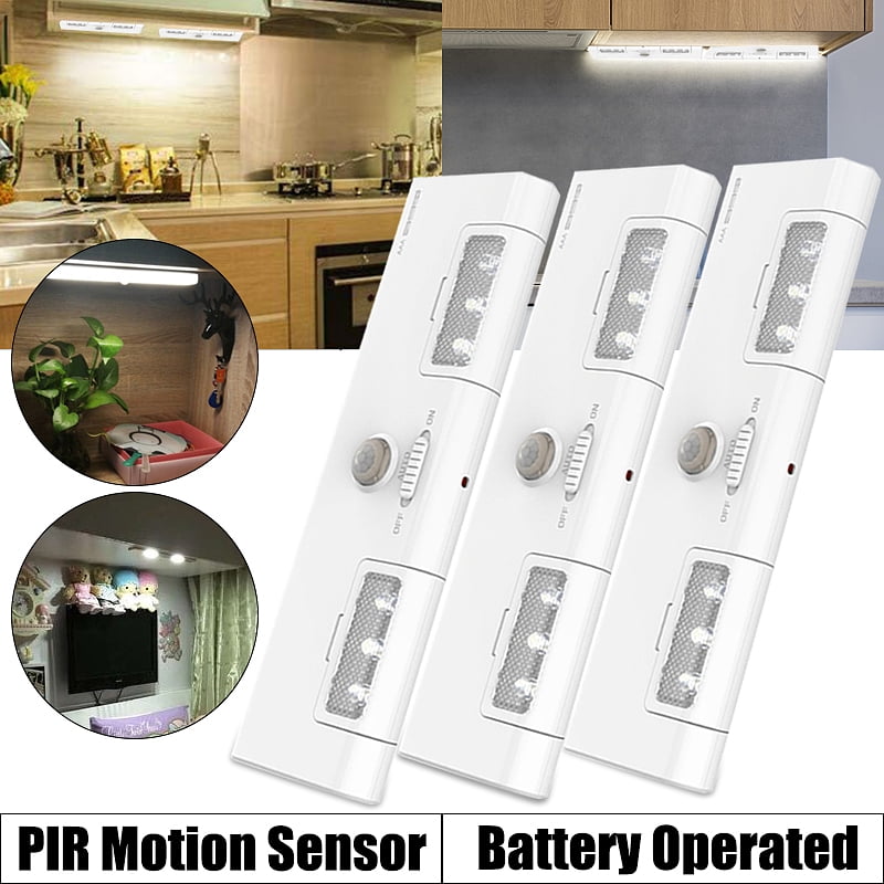 battery led lights for kitchen cabinets 3 pcs cabinet lights with 90 rotation 6 led motion sensor wireless light portable install l battery operated for battery led lights for kitchen cabinets 3 pcs cabinet lights with 90 rotation 6 led motion sensor wireless light portable install l battery operated for