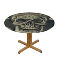 thumbnail image 3 of Orinice Skull Crown Playing Cards Round Table Cover Stain Resistant Washable Indoor Outdoor Tablecloth Kitchen Dining Wedding Parties 100% Polyester Fiber 54-58, 3 of 8