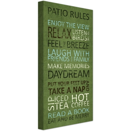 Patio Rules  I Wall Art  Walmart com