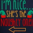 thumbnail image 3 of CafePress - Im Nice She's Naughty Elf Hat Hoodie (Dark) - Pullover Hoodie, Classic, Comfortable Hooded Sweatshirt, 3 of 4