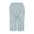 thumbnail image 5 of Shorts for Women Summer Elastic High Waisted Stylish Printed Loose Capri Pants Trendy Casual Shorts S-2XL, 5 of 5