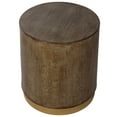 thumbnail image 2 of Cortesi Home Tunbridge Round Wooden End Table Ottoman, 2 of 3