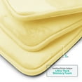 thumbnail image 2 of Nestl Absorbent Memory Foam Bath Mat Bathroom Rug, Mellow Yellow, 17"x24", 2 of 7
