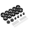 thumbnail image 1 of Xingzhi 10x Shock-proof Metal Wheel Rims For WPL 1/16 B24 RC Car Accessories RC Car Part Black, 1 of 6