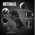thumbnail image 7 of Savior Heat Heated Gloves, Electric Rechargeable Heated Hand Warmer Ski Gloves for Men Women, Waterproof & Windproof Touchscreen Gloves for Cycling, Hunting, Skiing, Motorcycle, 7 of 7