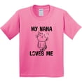 thumbnail image 3 of Inktastic My Nana Loves Me Girls Youth T-Shirt, 3 of 5