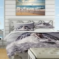 thumbnail image 4 of Designart 'Woman with Dark Angel Wings' Beach Duvet Cover Set, 4 of 4