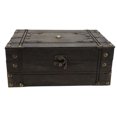 thumbnail image 2 of Cofre del Tesoro Antiguo, 9,25 x 6,3 x 3,54 Pulgadas, Delicada y Elegante Caja de Almacenamiento de Madera Vintage, Caja de Recuerdos Ligera y Multifuncional, Caja del, 2 of 7