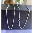thumbnail image 2 of 925 Sterling Silver 1.5mm Spiga Wheat Chain Necklace -Italy 16"-30" NEW - Italy, 2 of 9