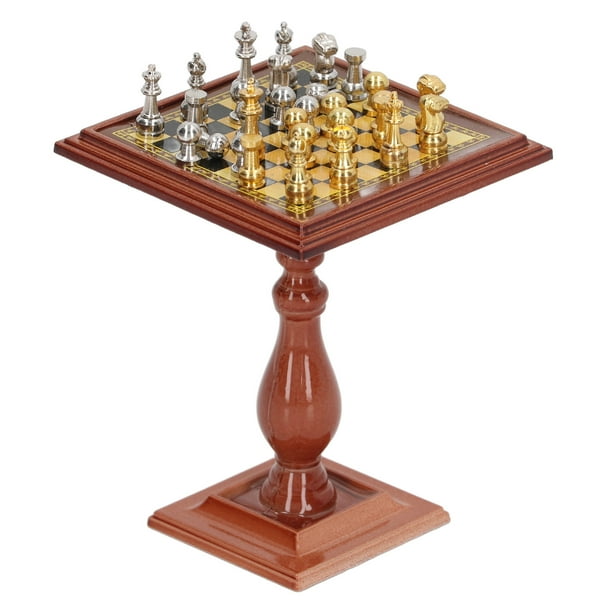 Mini Chess Magnetic, Decoración Dollhouse Magnetic Chess Fácil de Transportar Para 1/12 Dollhouse