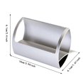 thumbnail image 3 of Nomeni Business Cards Holder Clearance, Aluminum Business Card Holder Organizer Stand 1Pc Desk Decor Silver, 3 of 6