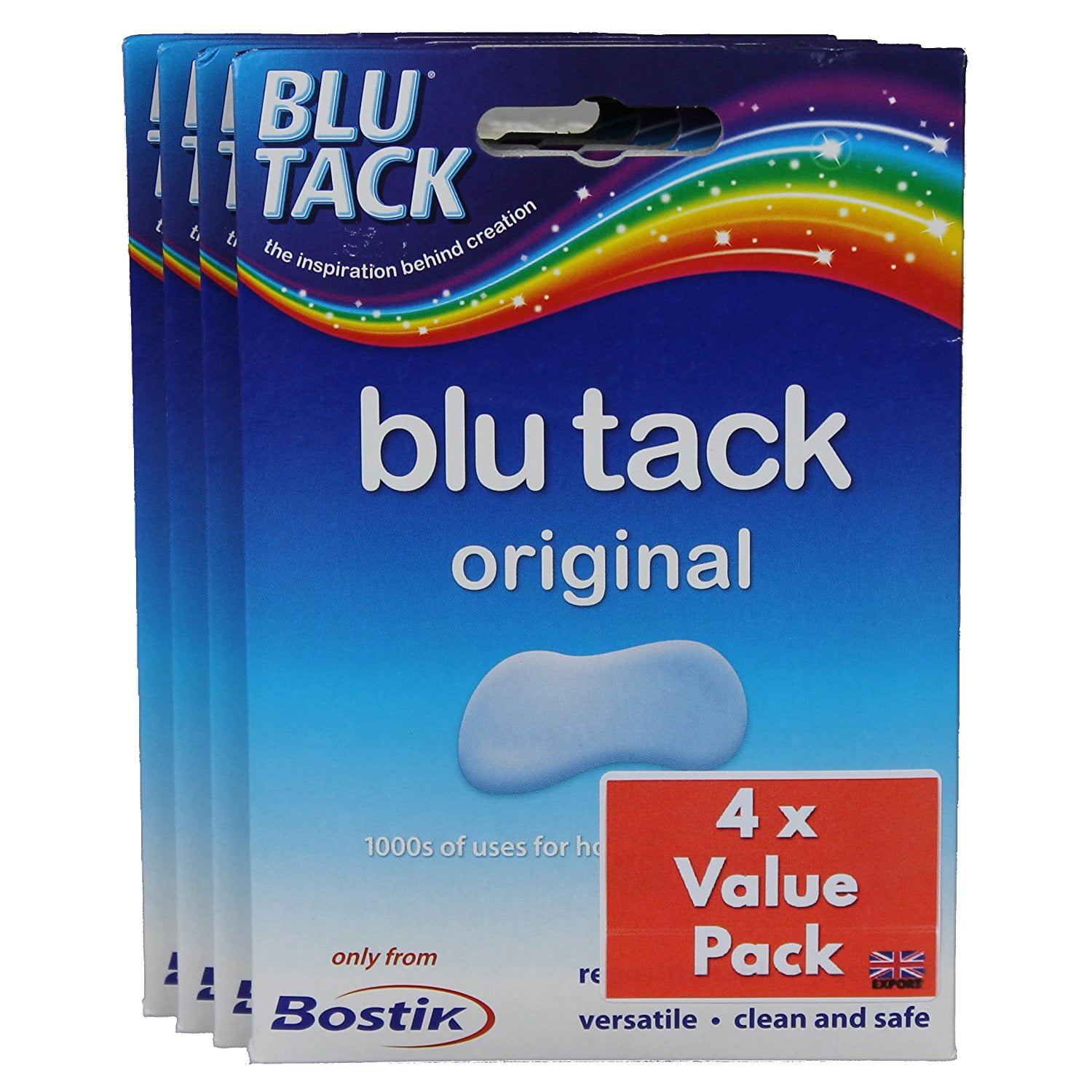 BLU TACK ORIGINAL IDEAL FOR PICTURES POSTERS X2 PACKETS 