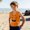 Orange R, variant on Boys' Face Print Smile Face Tank Top for Kids - Black Graphic Sleeveless Shirt - Breathable Summer Play Tee,Size 6 T