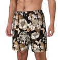 thumbnail image 1 of Balery Retro Hydrangeas Bañador para hombre, shorts de playa de secado rápido con entrepierna y forro de compresión-XX-Large, 1 of 6