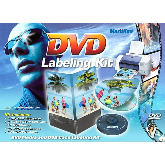 bisontec brand dvd labeling kit dvd media and dvd case label kit