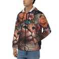 thumbnail image 3 of Naloa Flower Crown Cat Men’s Hoodies, Zip up Hoodie, Sweatshirts,Hoodies for Men Sizes S-3XL-XX-Large, 3 of 5