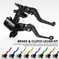 thumbnail image 2 of Motorcycle 7/8in 22mm Handlebar Brake Master Cylinder Clutch Lever CNC Left Right Set Motorcycle Clutch Brake Lever Set for Motorcycle Street Bike Sports Bike Chopper Cruiser Cafe Racer, 2 of 9