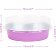 thumbnail image 2 of Mini Ramekins with Lids oz Disposable Aluminum Foil Cake Baking Tins Pans Creme Brulee Tart Pie Tins Silver Small Individual Round Containers Oven for Baking, 2 of 6