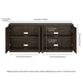 thumbnail image 6 of Evelyn&Zoe Modern/Contemporary 68" Wide Alder Brown Buffet Table, 6 of 6