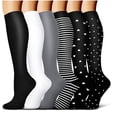 thumbnail image 2 of Combinación de patrones de calcetines deportivos de fitness para hombres y mujeres con medias de presión, 2 of 5