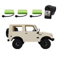 thumbnail image 3 of Camión RC Crawler C74 RC 1/10, Coche Todoterreno con Control Remoto a Escala Completa, Vehículo Eléctrico RTR, Juguete para Niños Y Adultos, Regalos D , con 3 baterías, 3 of 8