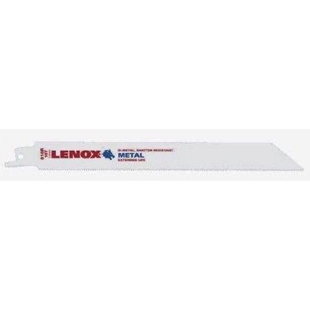 3 Pack Lenox 20578-818R 8" x 3/4" x 0.035" 18-TPI Metal Cutting Bi-Metal Reciprocating Saw Blades 5 per Package