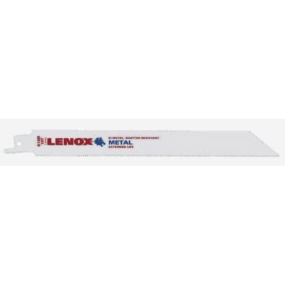3 Pack Lenox 20578-818R 8" x 3/4" x 0.035" 18-TPI Metal Cutting Bi-Metal Reciprocating Saw Blades 5 per Package