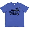 thumbnail image 3 of Inktastic I Hooked Grammy's Heart with Fishing Rod Youth T-Shirt, 3 of 5