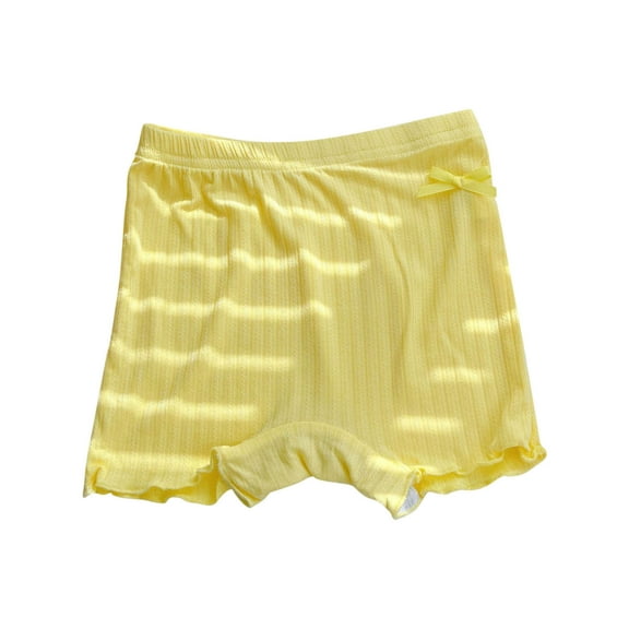 Kovlvoll Girls Pajamas Toddler Baby Clothes Shorts Summer Elastic Waist Underwear Leggings Solid Color Casual Shorts