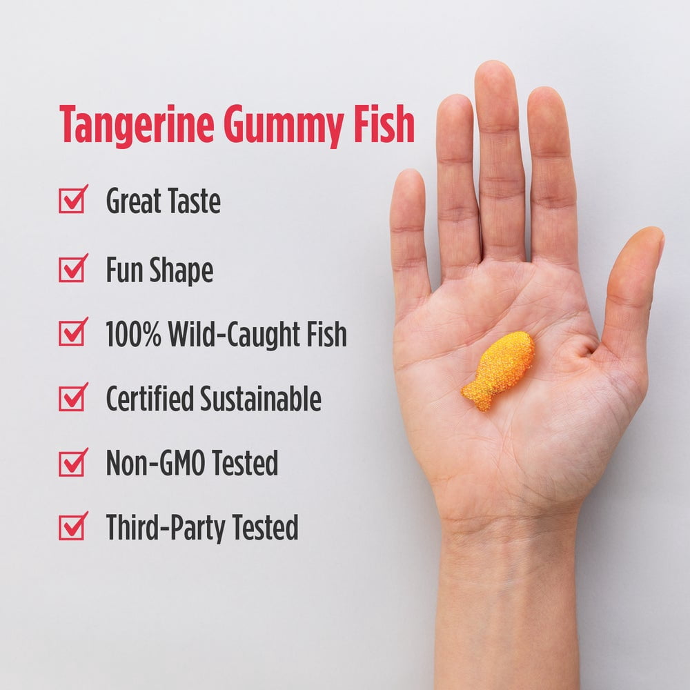 Nordic Naturals Nordic Omega-3 Gummy Fish, Tangerine, 124 Mg, 30 Ct
