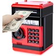 thumbnail image 1 of Hucha Electrónica Para Niños, Hucha Segura Con Código De Regalo Niño De 3 A 12 Años Niño Niña Caja Fuerte Dinero Cajero Automático Hucha Segura Para Niños Rojo, 1 of 5
