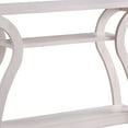 thumbnail image 5 of Rectangular Top Wooden Frame Console Table with 2 Bottom Shelves, Off White, 5 of 5
