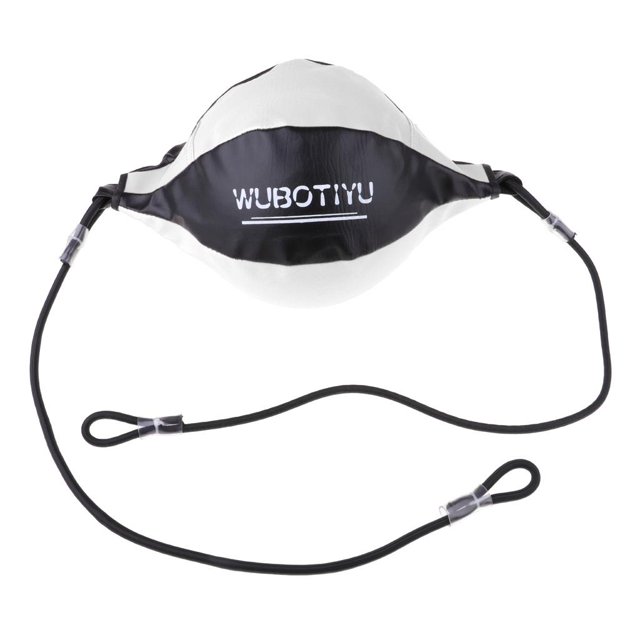Saco de boxeo Cuero de PU Boxeo MMA Entrenamiento Muay Thai Puñetazo Ball - Blanco Sunnimix Bola de velocidad de boxeo