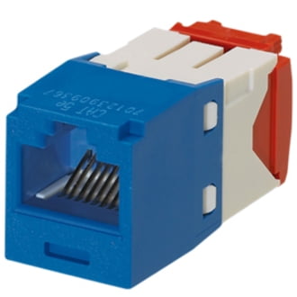 Panduit CJ5E88TGBU Category-5E 8-Wire TG-Style Jack Module, Blue