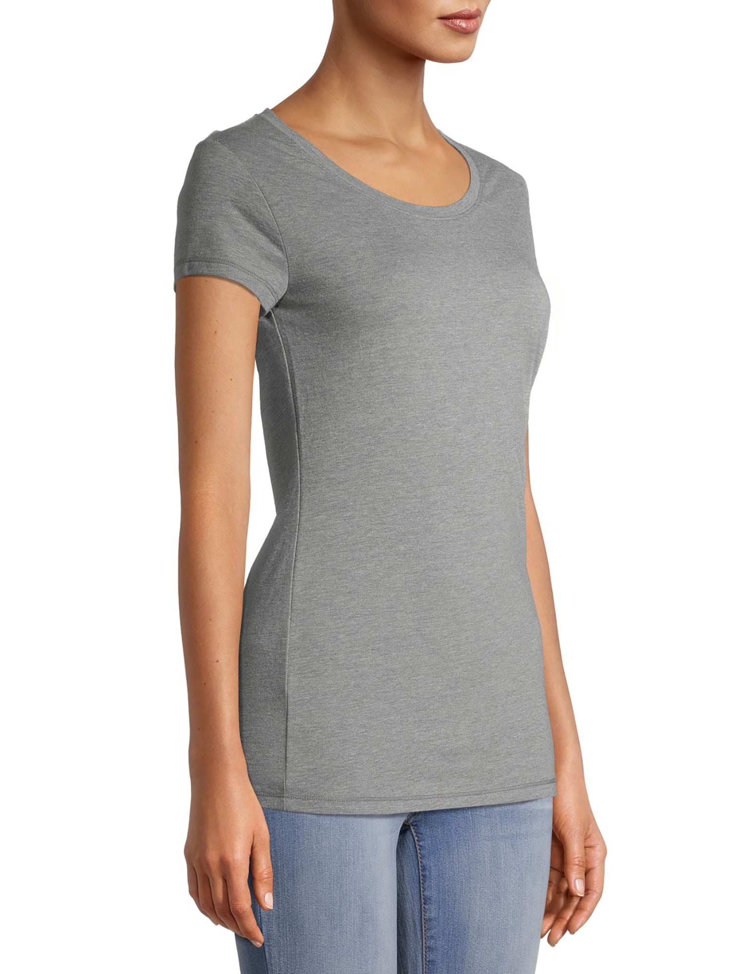 No Boundaries Women's Juniors Everyday Short Sleeve T-Shirt, 3-Pack