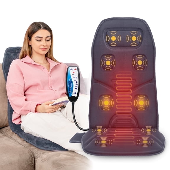 Comfier Back Massager with Heat, Massage Seat Cushion for Back Pain Relief, Chair Massage Pad for Home Office