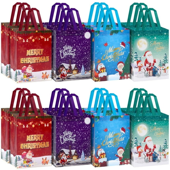 Bolsas de regalo de Navidad Fayayuan, paquete de 32 unidades, tamaño mediano