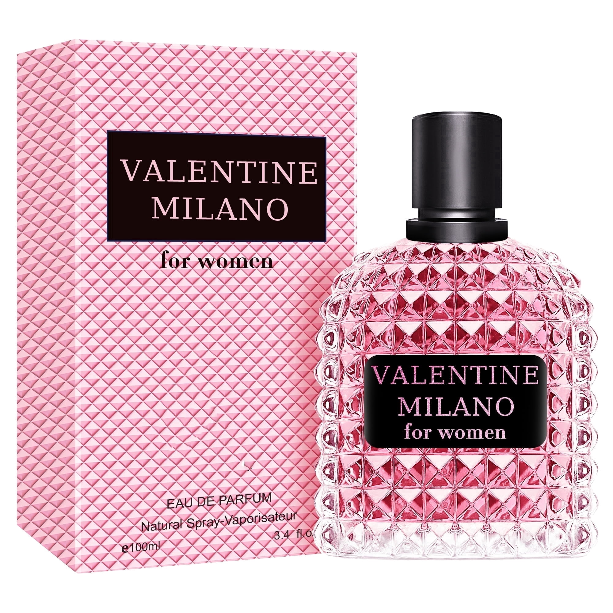 Valentine Milano Women Perfume 100ml Eau de Parfum Spray with Vanilla,Jasmine&Bergamot Notes Long Lasting Cologne for Daily Use