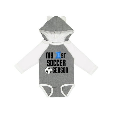 

Inktastic My 1st Soccer Season Gift Baby Boy Long Sleeve Bodysuit