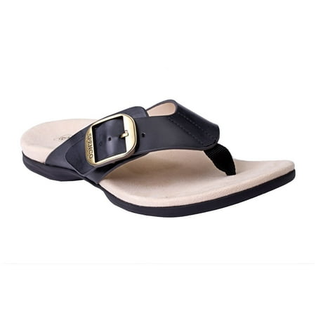 

Spenco Sierra Leather Thong Arch Supportive Sandal Women s