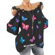 thumbnail image 1 of Mujeres & #39;s verano mariposa estampado manga corta top Afortunado Sencillez, 1 of 2