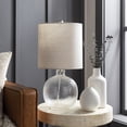 thumbnail image 5 of Livabliss Nereus Traditional Accent Table Lamp, 21-inch, Clear with Beige Shade, 5 of 6