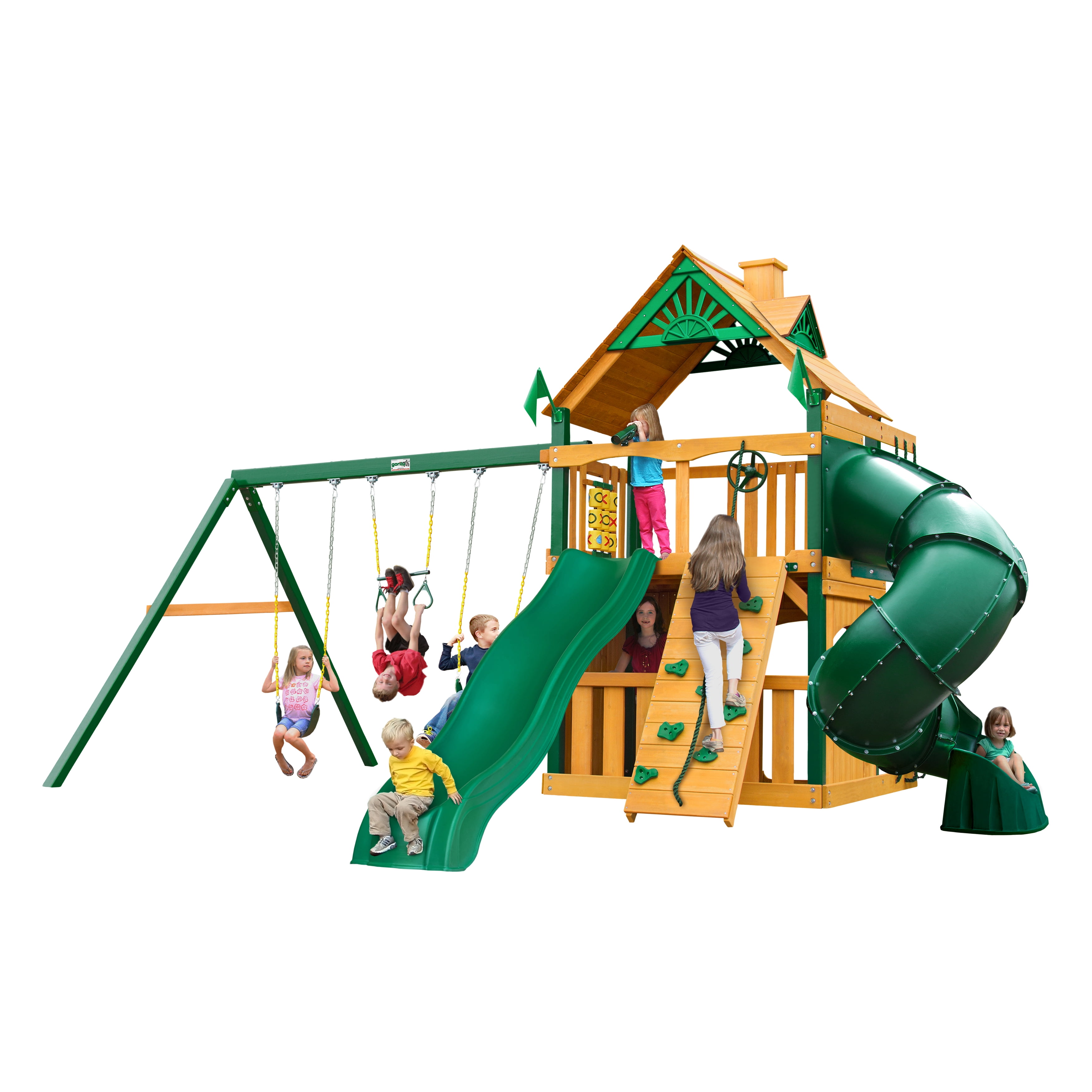 timber swing set