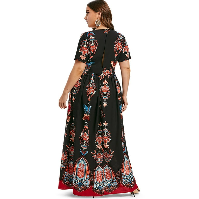 Rosegal plus cheap size maxi dresses