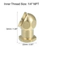 thumbnail image 3 of Unique Bargains Car 1/4" NPT Closed Flow Tire Chuck Tire Air Nozzle for Tire Inflator Gauge Air Compressor Copper, 3 of 6