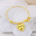 thumbnail image 3 of To My Wife - I Loved You Then, I Love you Still - Always Have, Always Will - Heart Bangle Bracelet (Personalized Engraving Option), 3 of 5