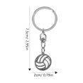 thumbnail image 2 of OUNONA 2 Pcs Key Chain Volleyball Keychain 7.50X2.00X2.00CM Silver, 2 of 8