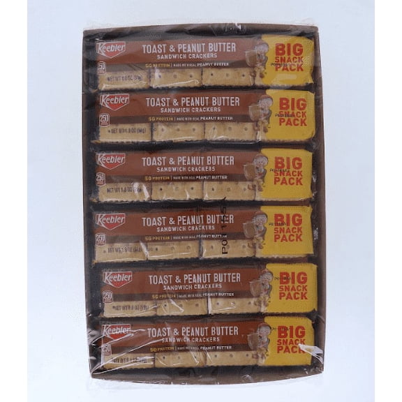 Keebler Sandwich Crackers Toast & Peanut Butter 1.8 Oz Each ( 12 In A Pack )