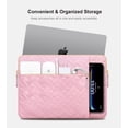 thumbnail image 3 of Funda para portátil Lacdo para MacBook Pro Air de 15 pulgadas y Dell Sakura, color rosa, 3 of 7