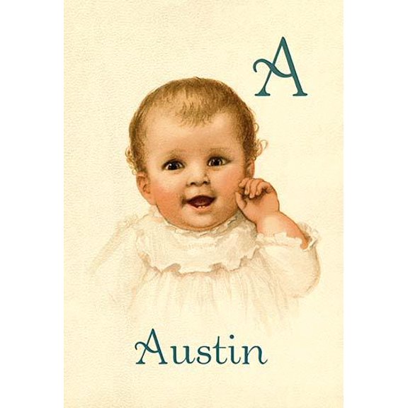 A for Austin-Fine Art Canvas Print (20" x 30")
